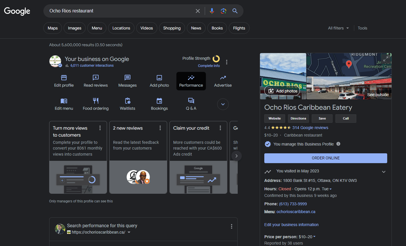 ocho rios restaurant